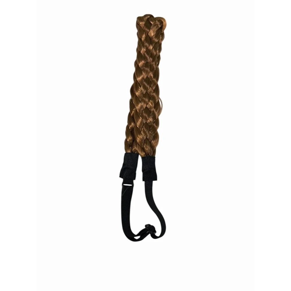 NEW womens adjustable headband brown hair braid Y2K